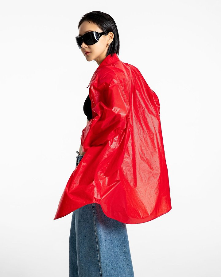 Paper Moon - Korean Women Fashion - #womensfashion - Nylon Summer Utility Pocket Shirt - 5