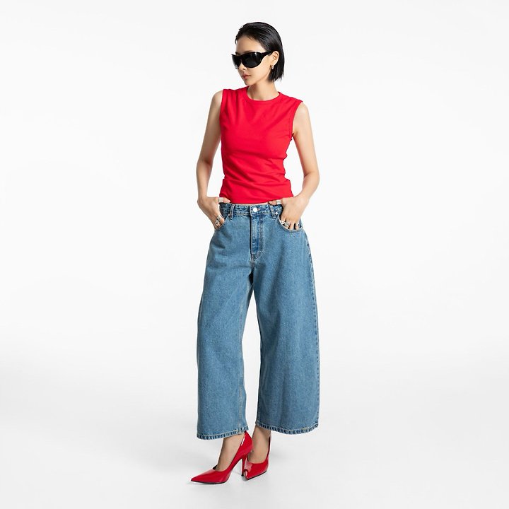 Paper Moon - Korean Women Fashion - #womensfashion - Classic Slim Sleeveless Top - 3