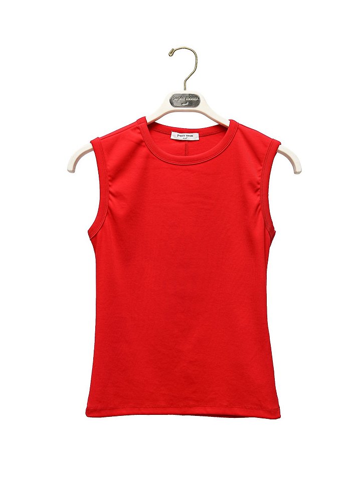 Paper Moon - Korean Women Fashion - #womensfashion - Classic Slim Sleeveless Top - 7