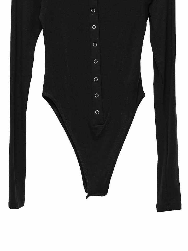 Paper Moon - Korean Women Fashion - #womensfashion - Ring Snap Button Detail Bodysuit - 10