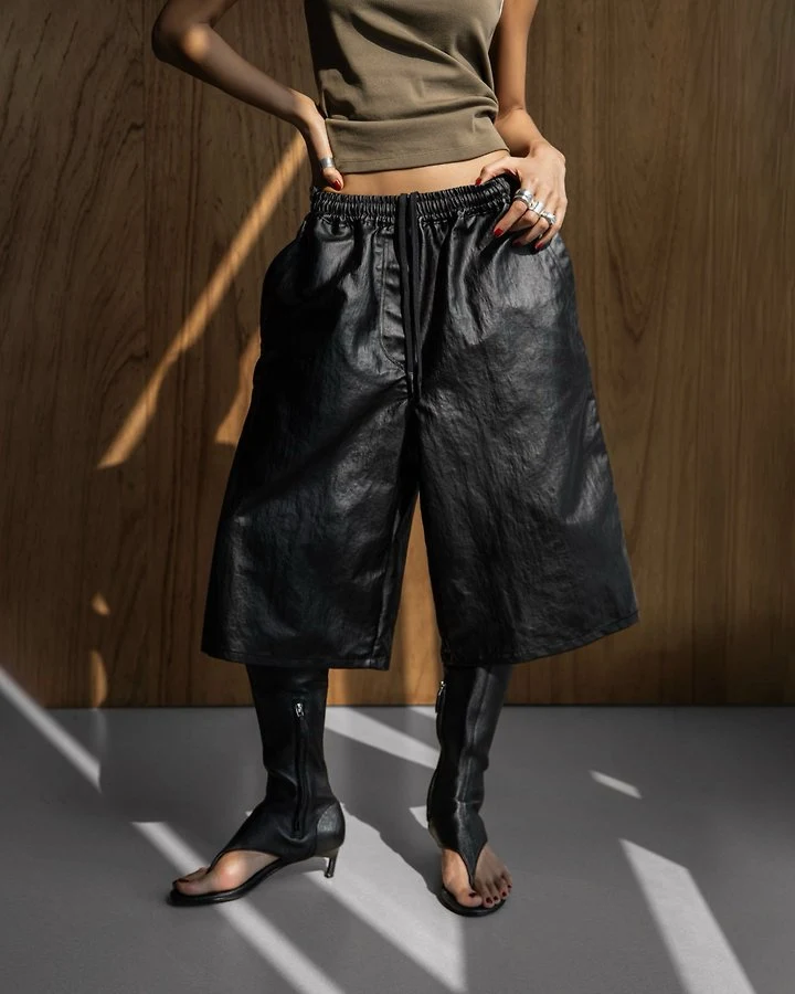 Paper Moon - Korean Women Fashion - #womensfashion - Tech Bermuda Shorts