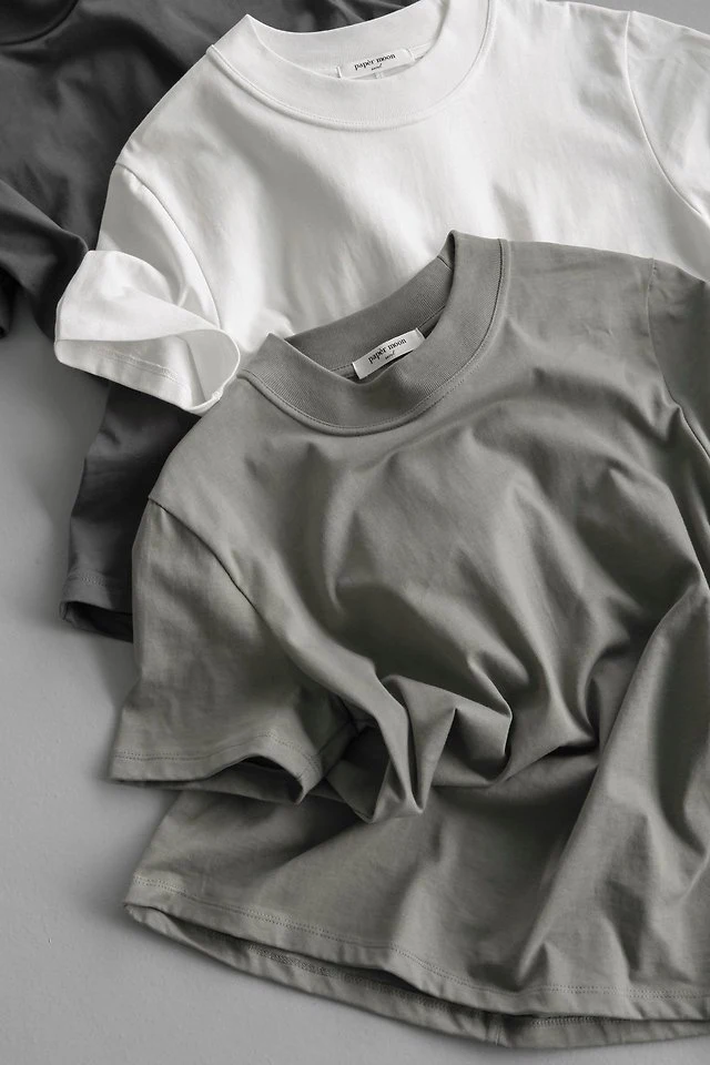 Paper Moon - Korean Women Fashion - #womensfashion - Crew Neck Slim Tee