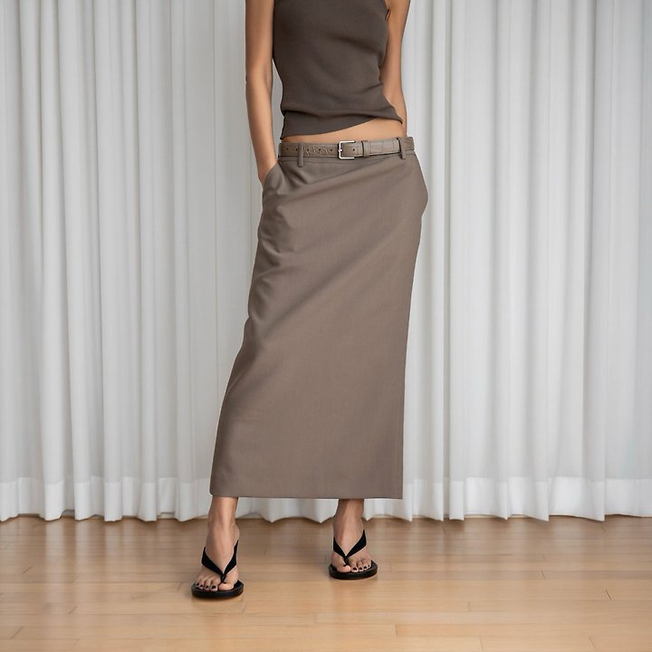 Paper Moon - Korean Women Fashion - #womensfashion - Classic Back-Slit Midi Pencil Skirt