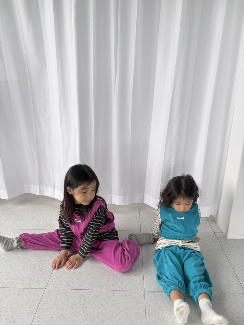 Pepper - Korean Children Fashion - #Kfashion4kids - Terry Jogger Pants - 6