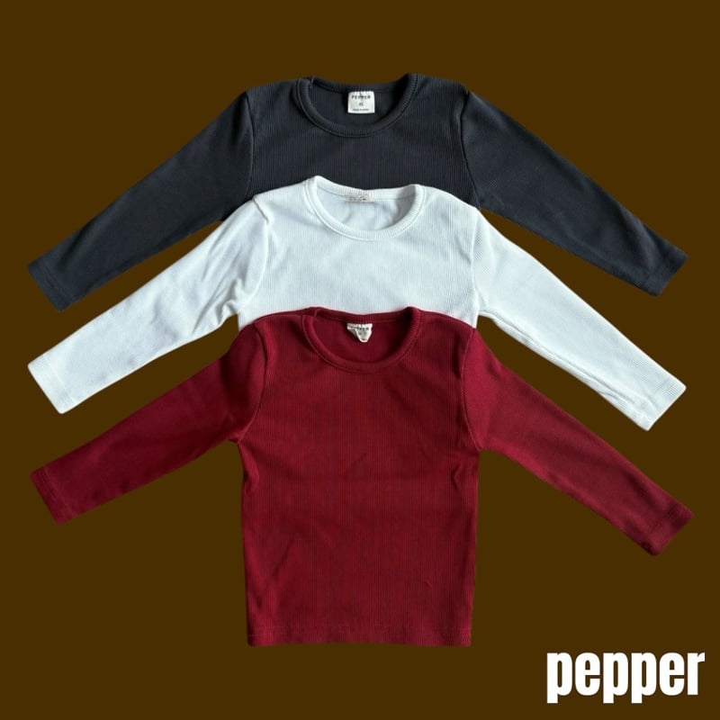 Pepper - Korean Children Fashion - #Kfashion4kids - Ribbed Tee