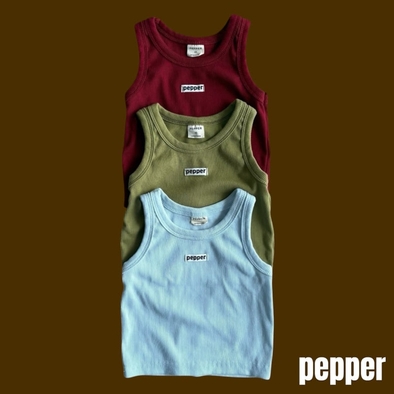 Pepper - Korean Children Fashion - #childofig - Ribbed Layered Sleeveless Top