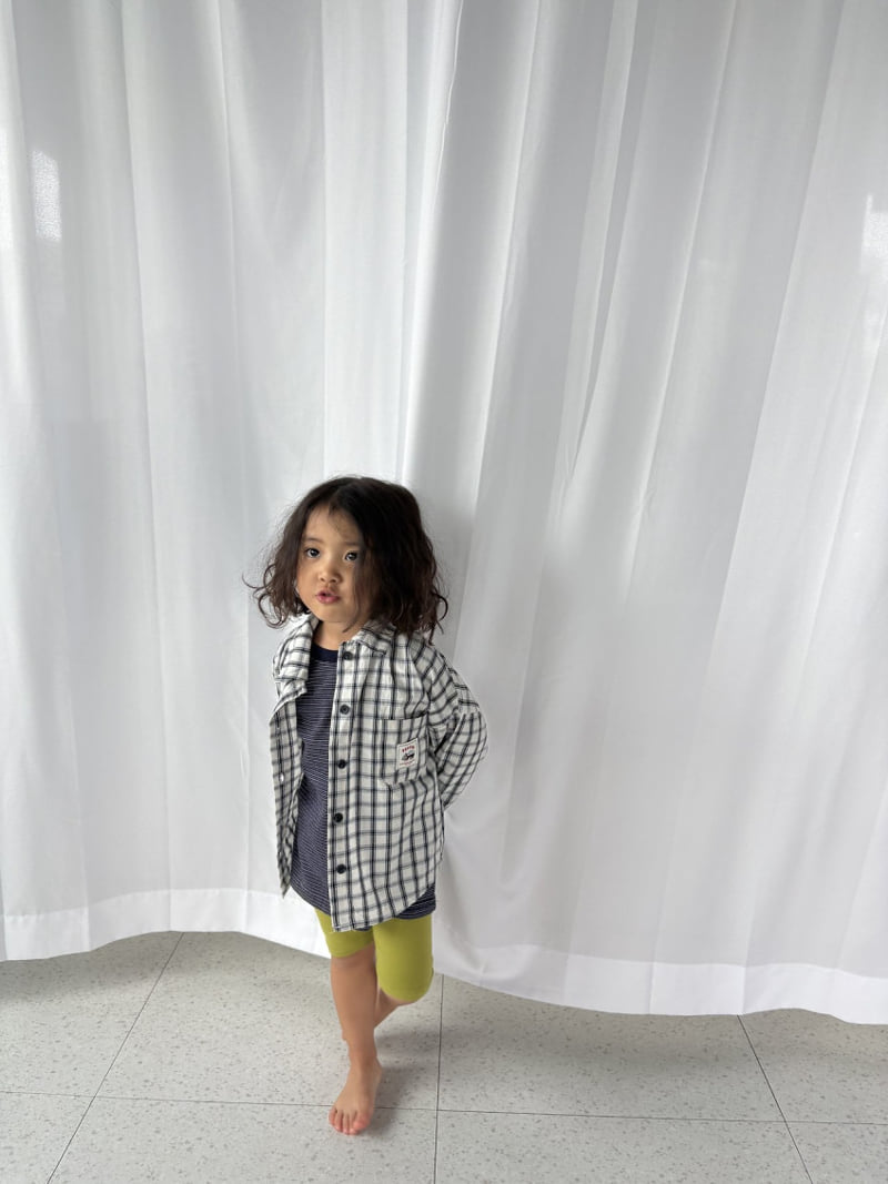 Pepper - Korean Children Fashion - #childofig - Cookie Check Shirt - 8