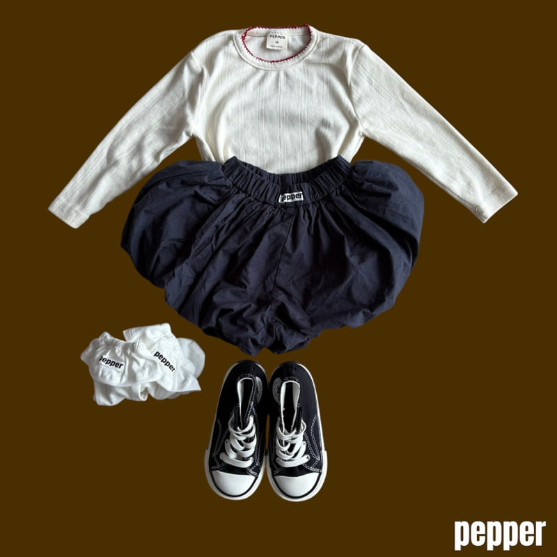 Pepper - Korean Children Fashion - #childofig - Pintuck Eyelet Tee - 10