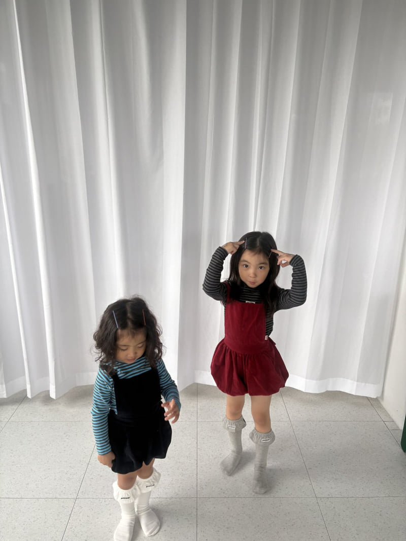 Pepper - Korean Children Fashion - #childofig - Corduroy Short Overalls - 9