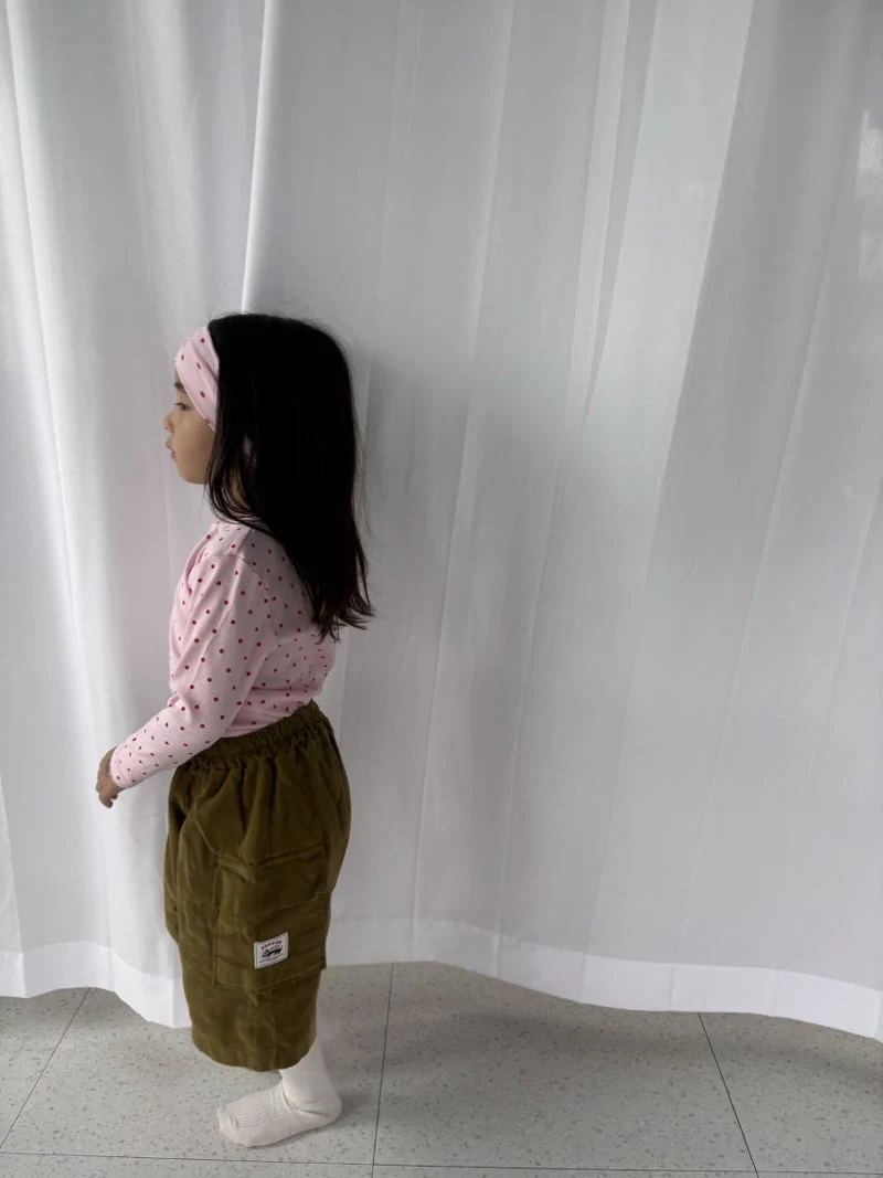 Pepper - Korean Children Fashion - #childofig - Cocoa Ball Corduroy Bermuda Shorts - 6