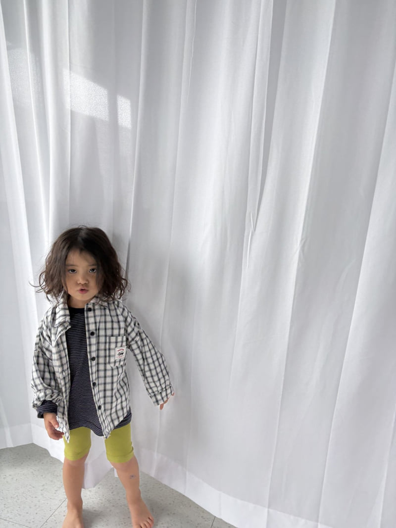 Pepper - Korean Children Fashion - #childrensboutique - Cookie Check Shirt - 9