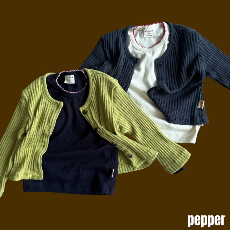 Pepper - Korean Children Fashion - #childrensboutique - Pintuck Eyelet Tee - 11