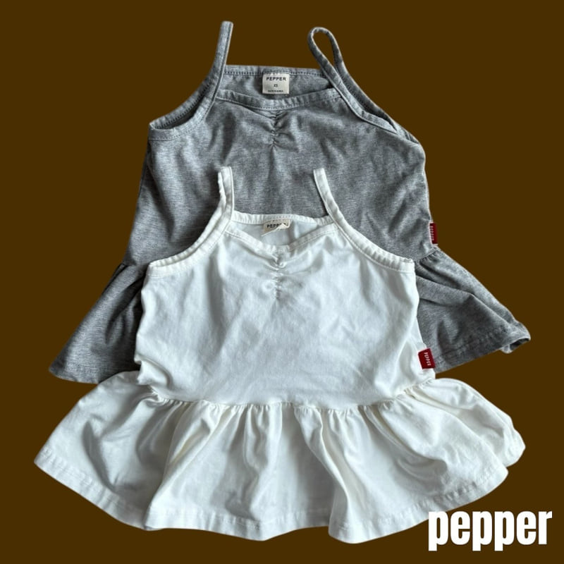 Pepper - Korean Children Fashion - #designkidswear - Layered Sleeveless Top