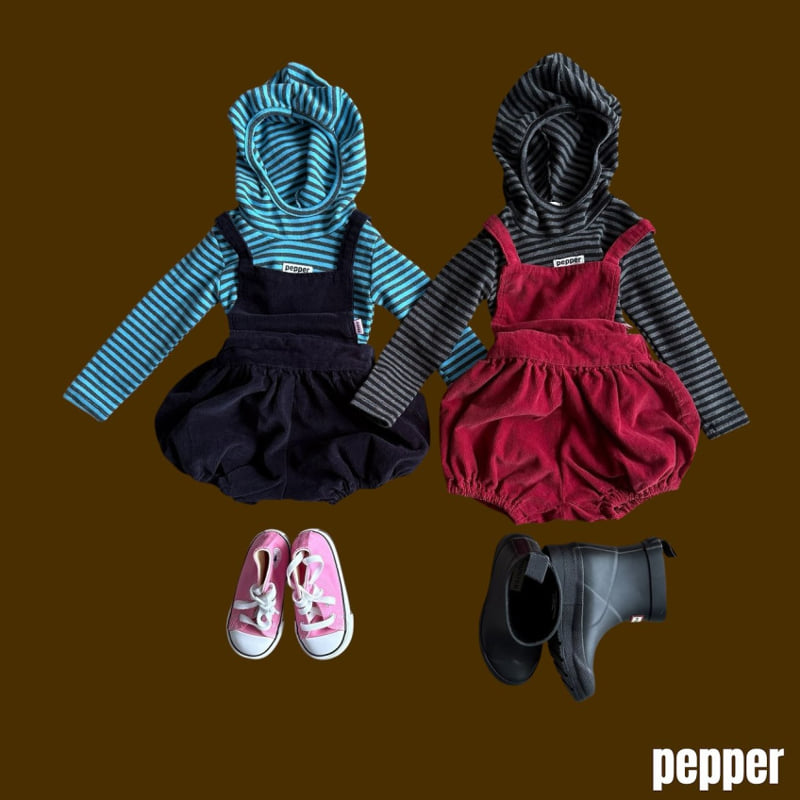 Pepper - Korean Children Fashion - #designkidswear - Piglet Stripe Hoodie - 9