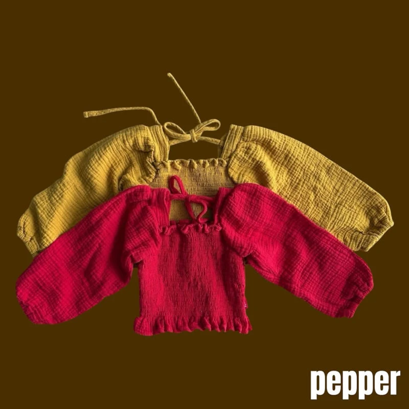 Pepper - Korean Children Fashion - #designkidswear - Smocked Blouse