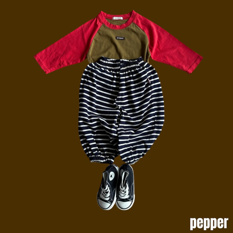 Pepper - Korean Children Fashion - #designkidswear - Chacha Striped Jogger Pants - 10