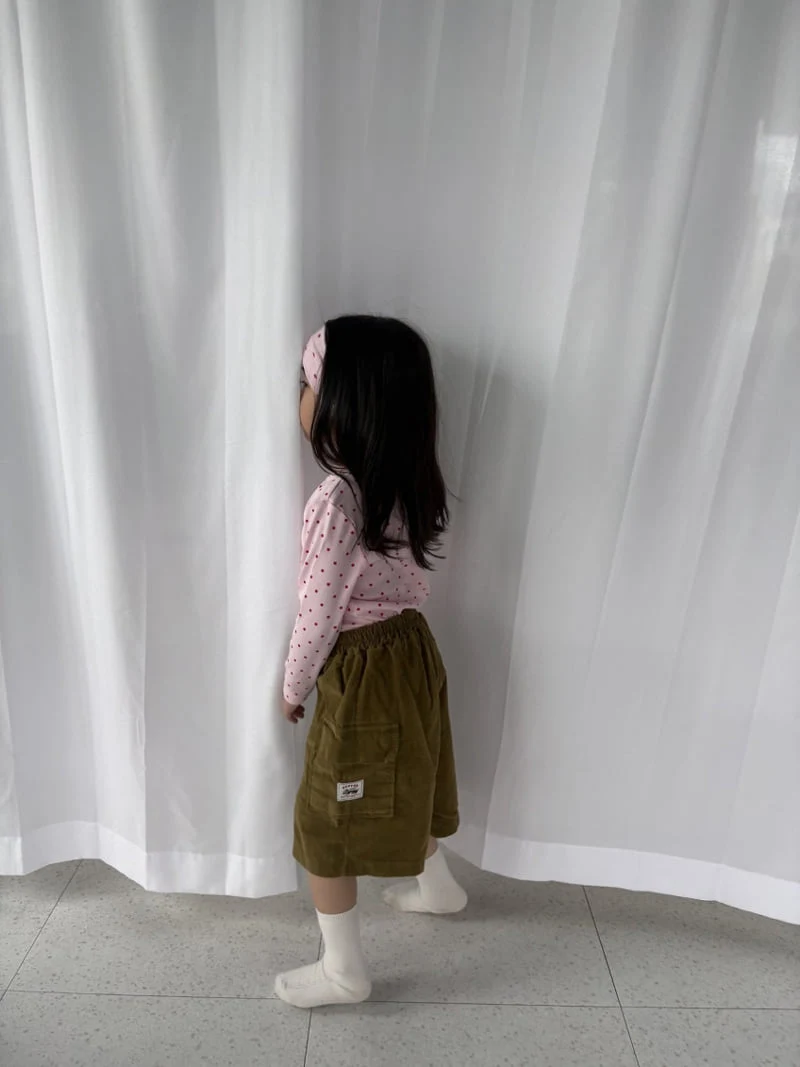 Pepper - Korean Children Fashion - #designkidswear - Cocoa Ball Corduroy Bermuda Shorts - 9