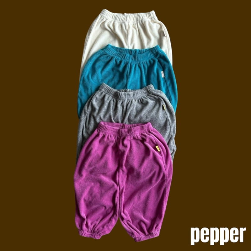 Pepper - Korean Children Fashion - #discoveringself - Terry Jogger Pants