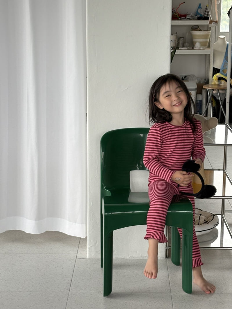 Pepper - Korean Children Fashion - #discoveringself - Pippi Striped Tee - 9