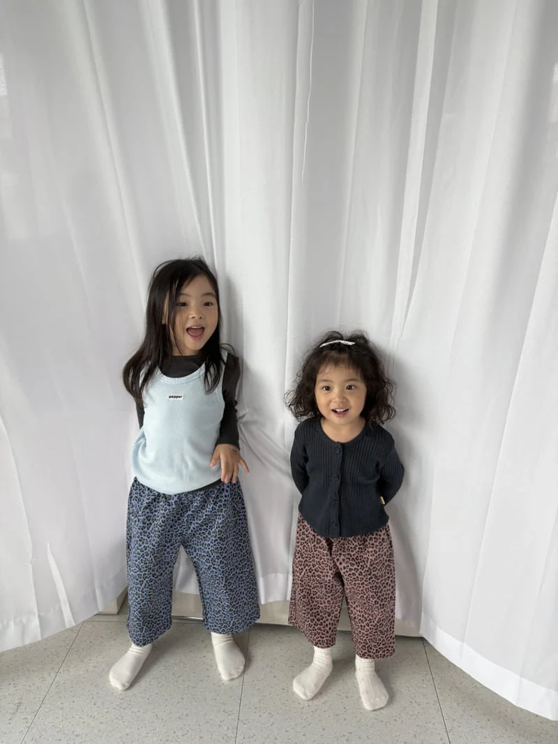 Pepper - Korean Children Fashion - #discoveringself - Pig Leopard Print Pants - 6