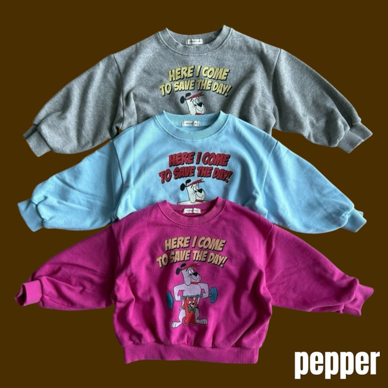 Pepper - Korean Children Fashion - #discoveringself - Dumbbell Sweatshirt