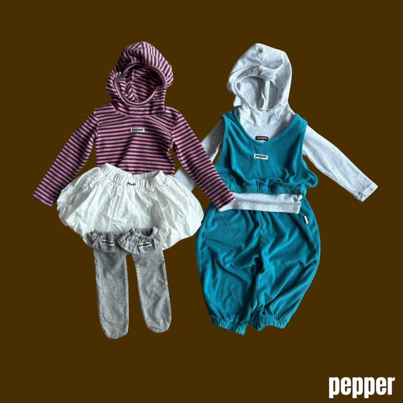 Pepper - Korean Children Fashion - #discoveringself - Piglet Stripe Hoodie - 10