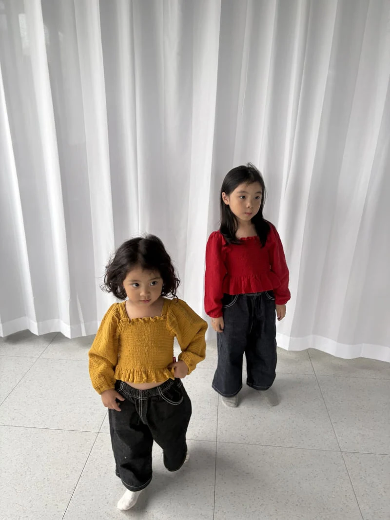 Pepper - Korean Children Fashion - #discoveringself - Smocked Blouse - 2