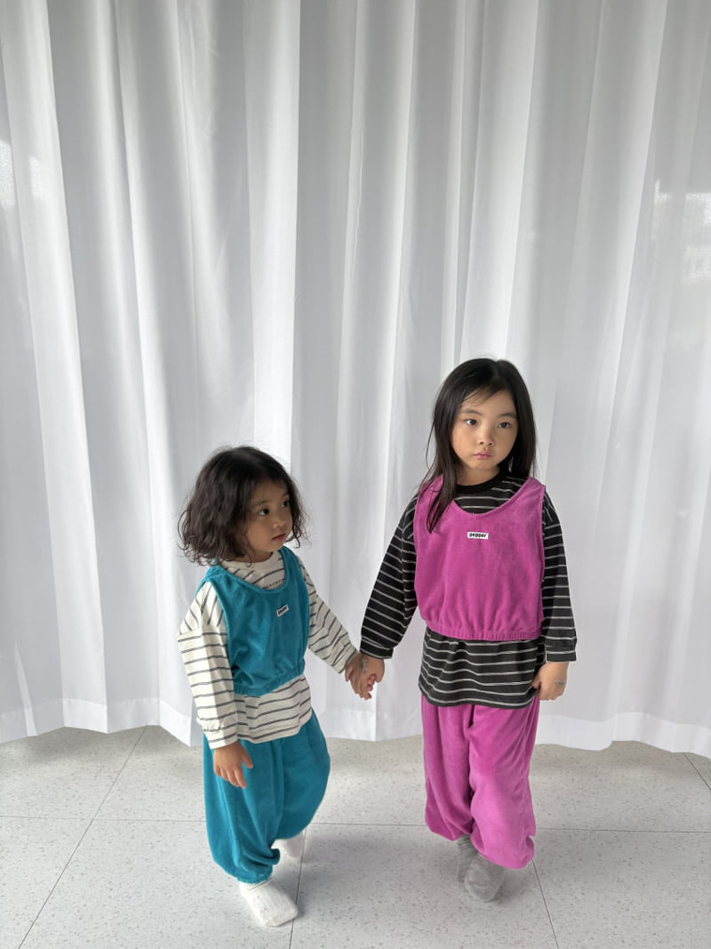 Pepper - Korean Children Fashion - #fashionkids - Terry Vest - 3