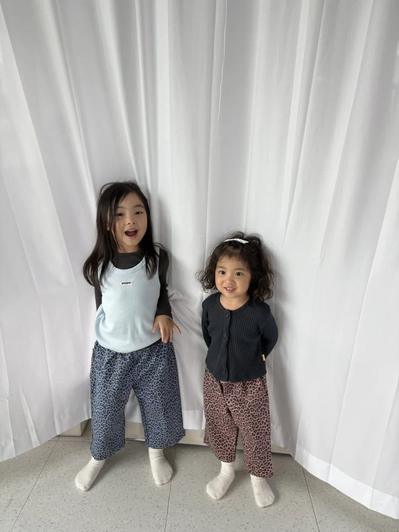 Pepper - Korean Children Fashion - #fashionkids - Pig Leopard Print Pants - 7