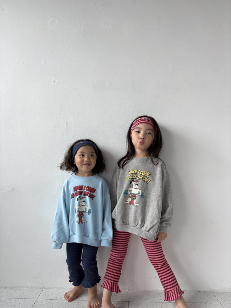 Pepper - Korean Children Fashion - #fashionkids - Dumbbell Sweatshirt - 2