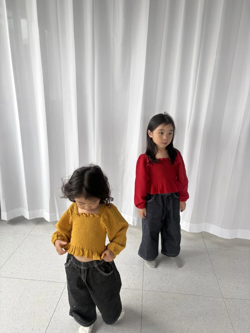 Pepper - Korean Children Fashion - #fashionkids - Smocked Blouse - 3