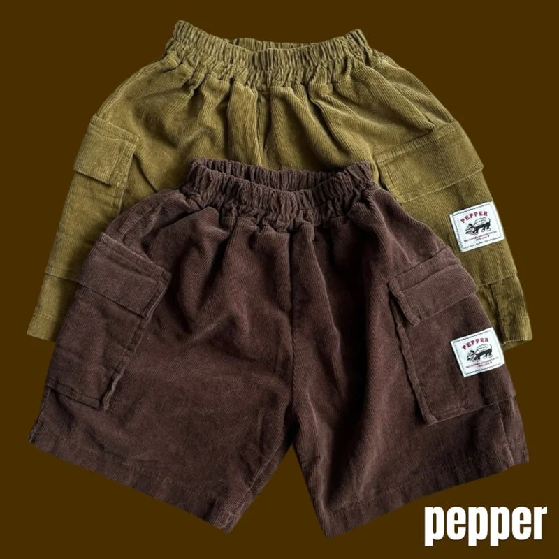 Pepper - Korean Children Fashion - #fashionkids - Cocoa Ball Corduroy Bermuda Shorts - 11