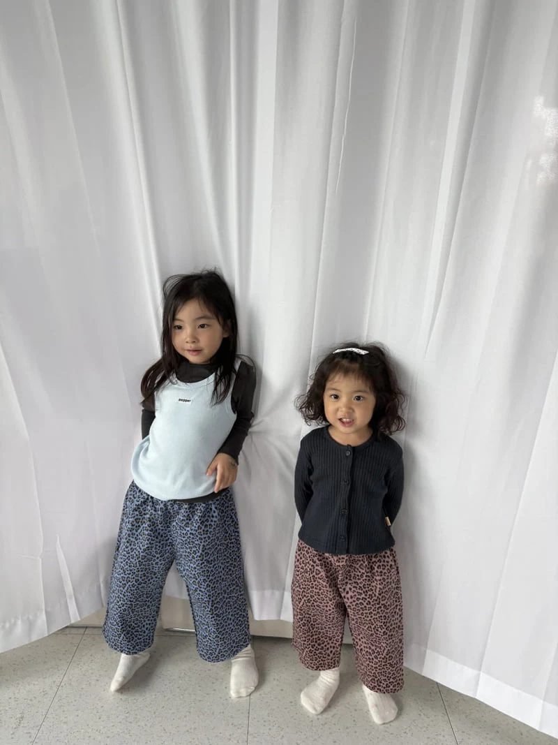 Pepper - Korean Children Fashion - #kidsshorts - Pig Leopard Print Pants - 8