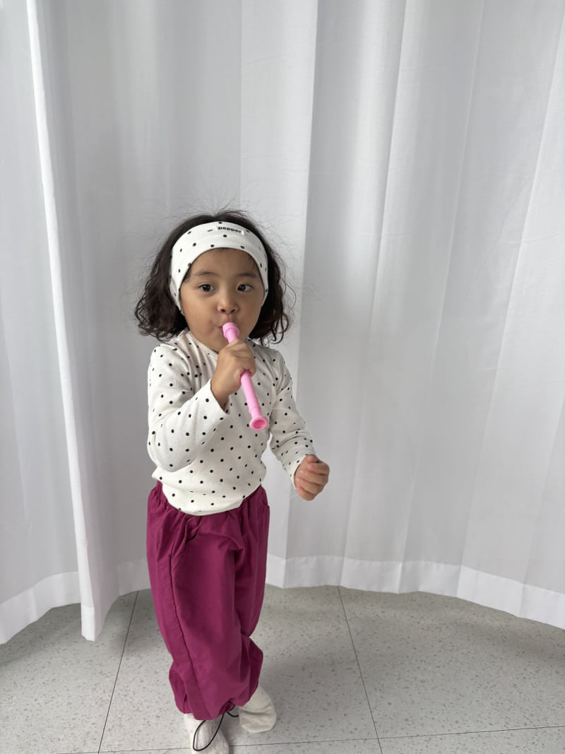 Pepper - Korean Children Fashion - #kidsshorts - Curry String Pants - 6