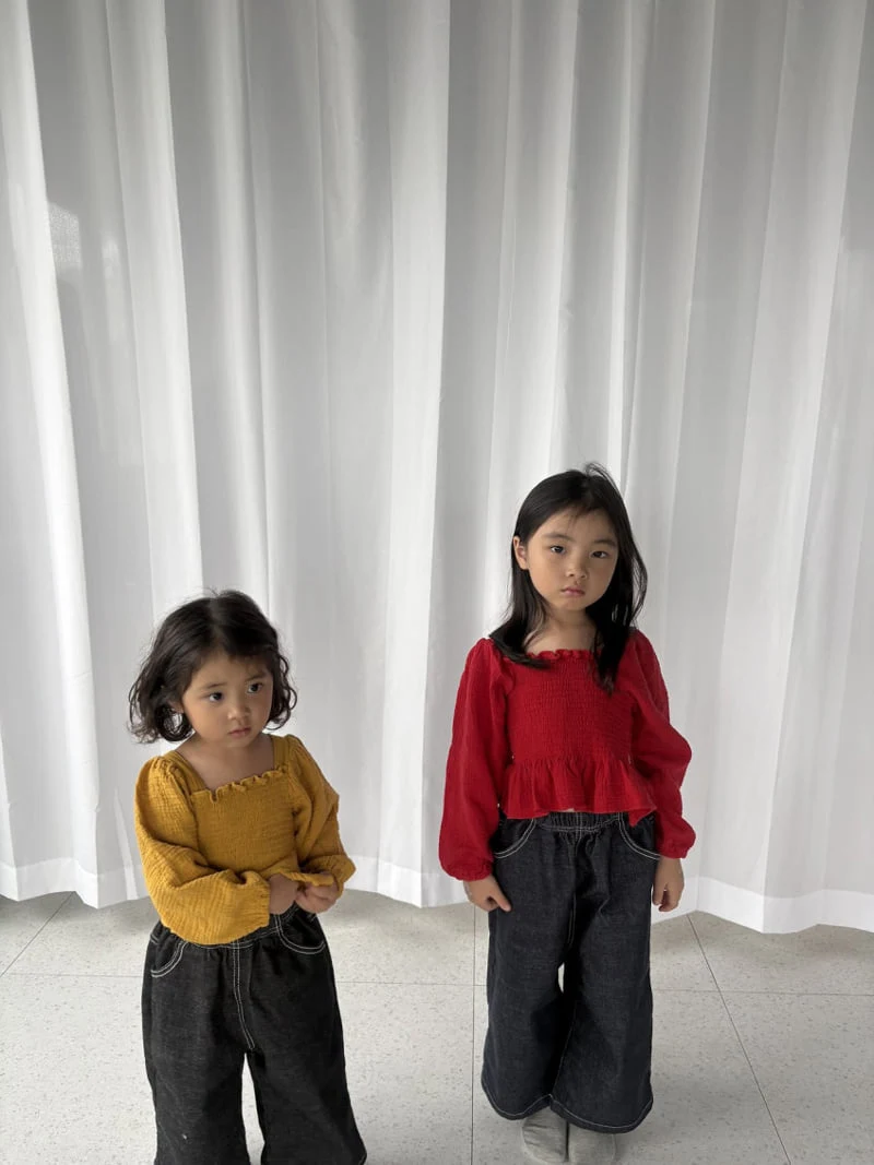 Pepper - Korean Children Fashion - #fashionkids - Smocked Blouse - 4