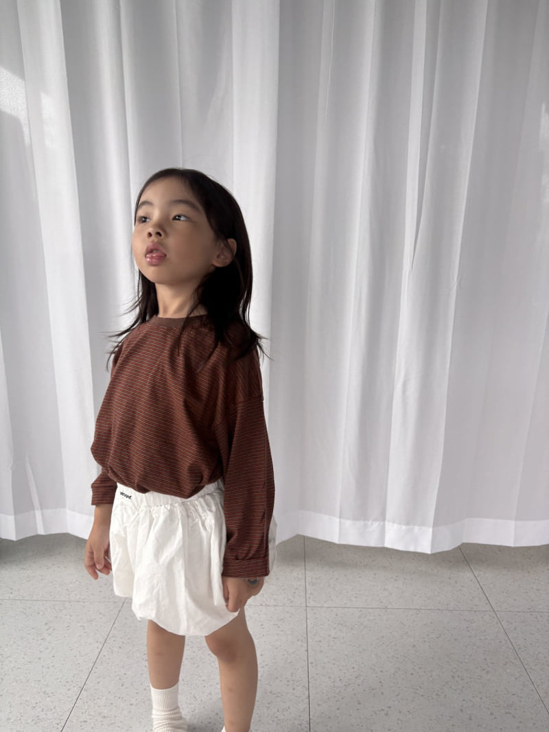 Pepper - Korean Children Fashion - #kidsshorts - Jelly Striped Tee - 3
