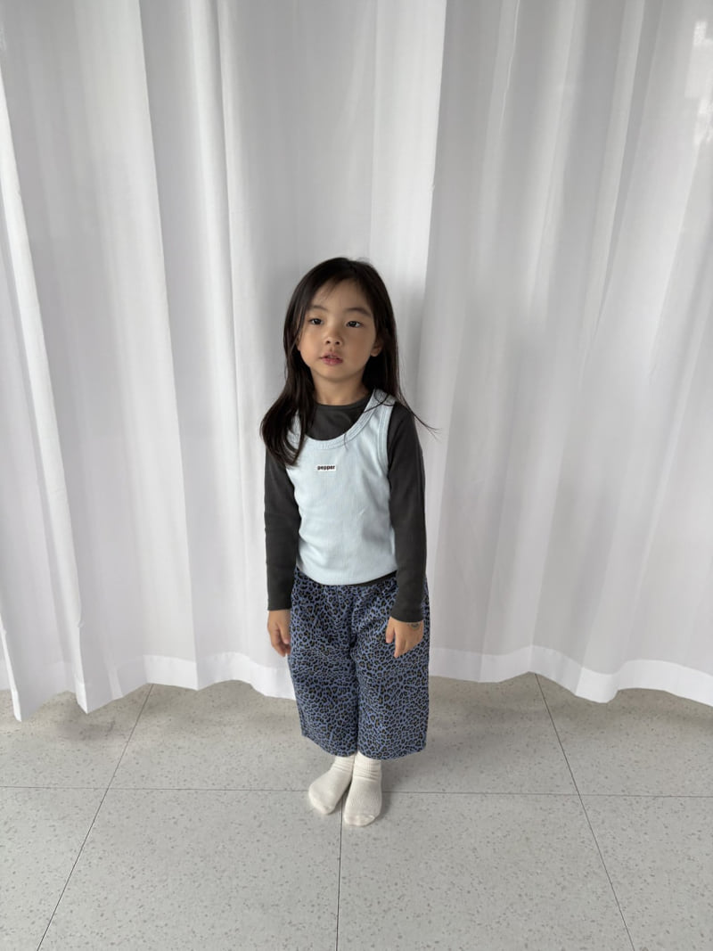 Pepper - Korean Children Fashion - #kidsstore - Ribbed Layered Sleeveless Top - 7
