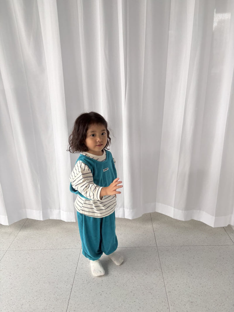 Pepper - Korean Children Fashion - #kidsstore - Terry Vest - 5