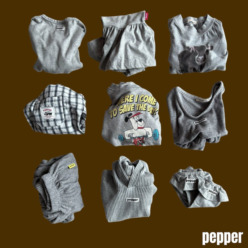 Pepper - Korean Children Fashion - #kidsstore - Dumbbell Sweatshirt (Adult) - 3