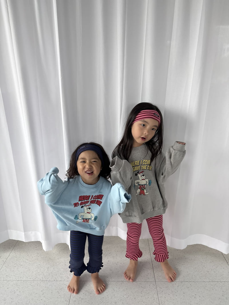 Pepper - Korean Children Fashion - #kidzfashiontrend - Dumbbell Sweatshirt - 5