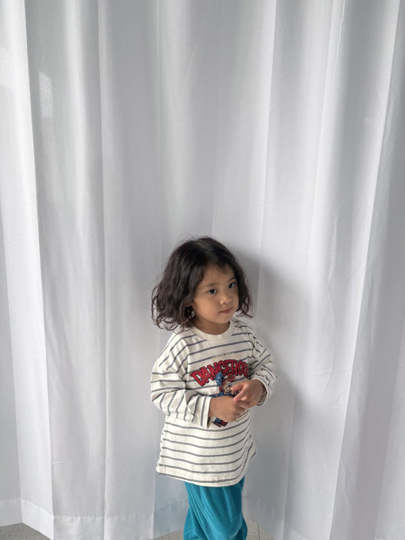 Pepper - Korean Children Fashion - #kidzfashiontrend - Bulldog Striped Tee - 10