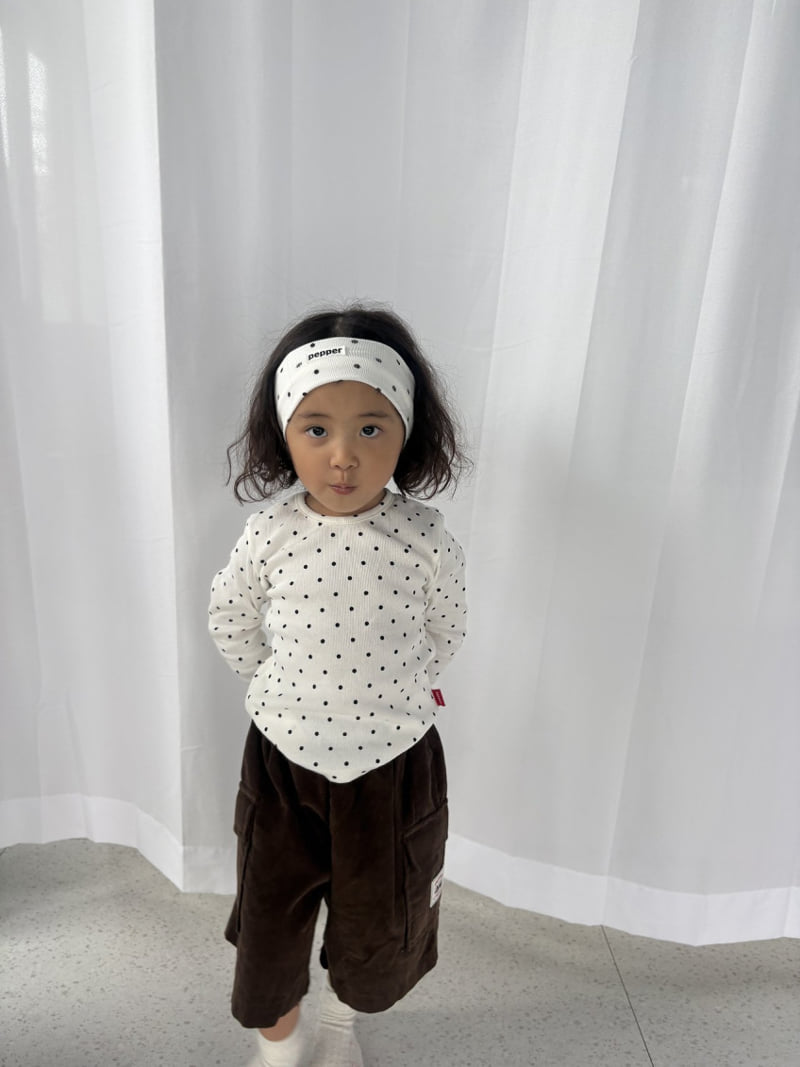 Pepper - Korean Children Fashion - #kidzfashiontrend - Soft Dot Tee - 9