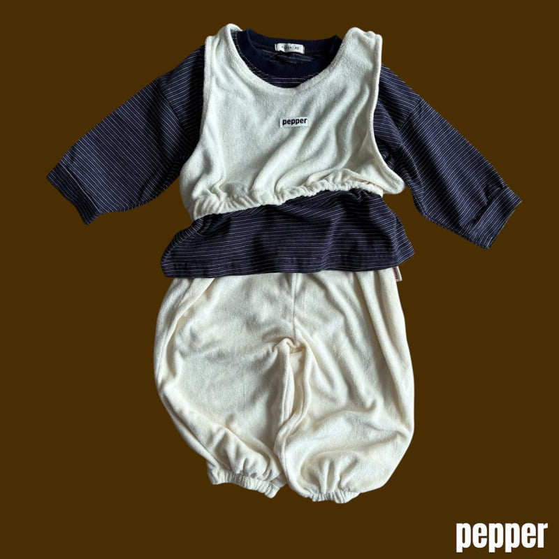 Pepper - Korean Children Fashion - #kidsstore - Jelly Striped Tee (Adult) - 4