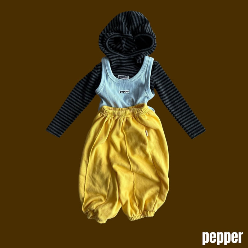 Pepper - Korean Children Fashion - #littlefashionista - Ribbed Layered Sleeveless Top - 10