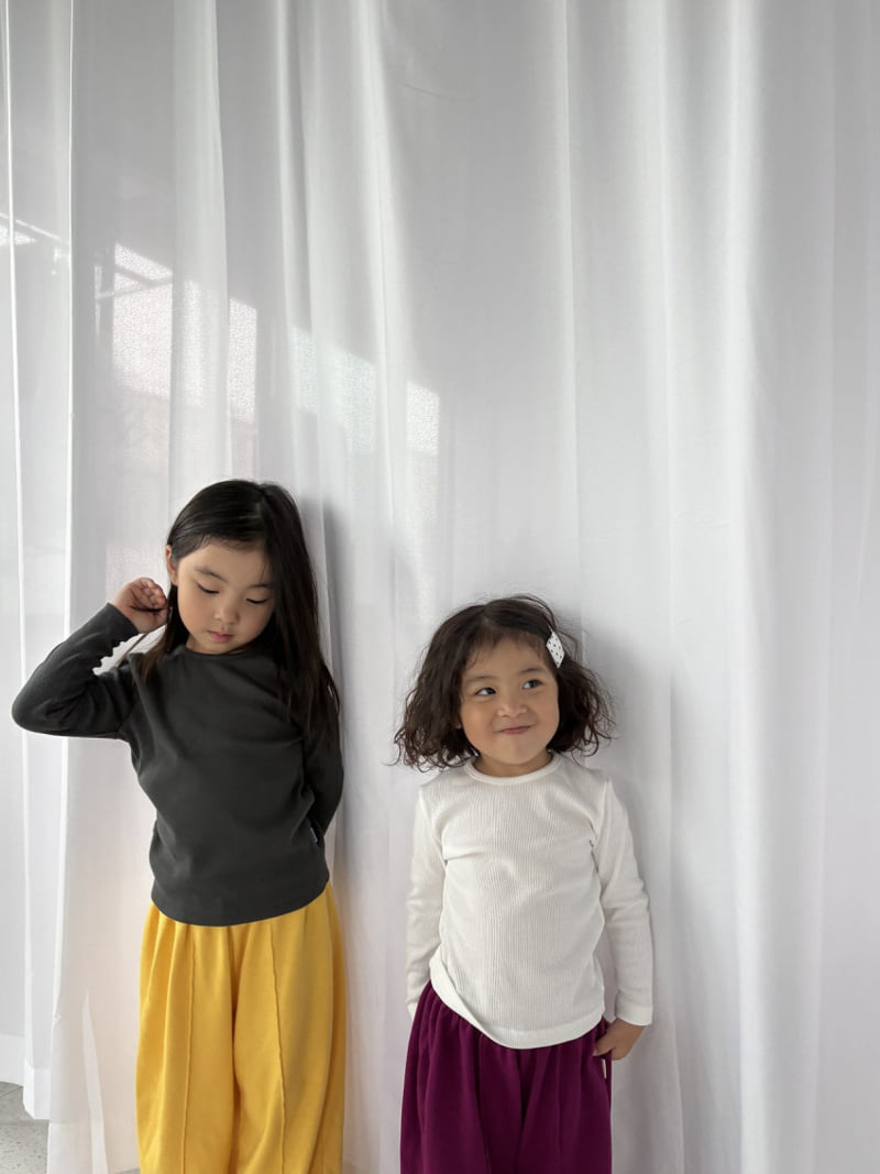 Pepper - Korean Children Fashion - #littlefashionista - Ribbed Tee - 2