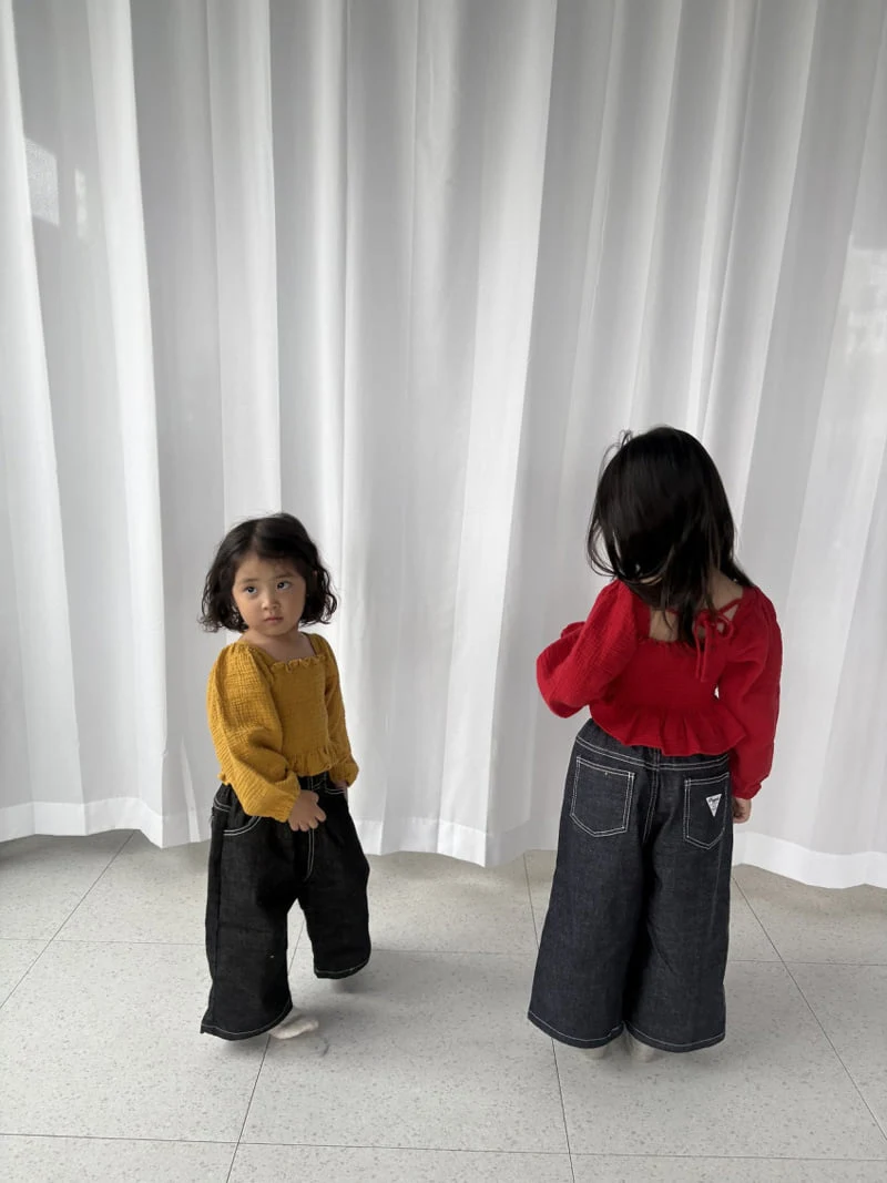 Pepper - Korean Children Fashion - #littlefashionista - Smocked Blouse - 8