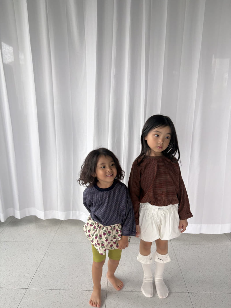 Pepper - Korean Children Fashion - #littlefashionista - Jelly Striped Tee - 7