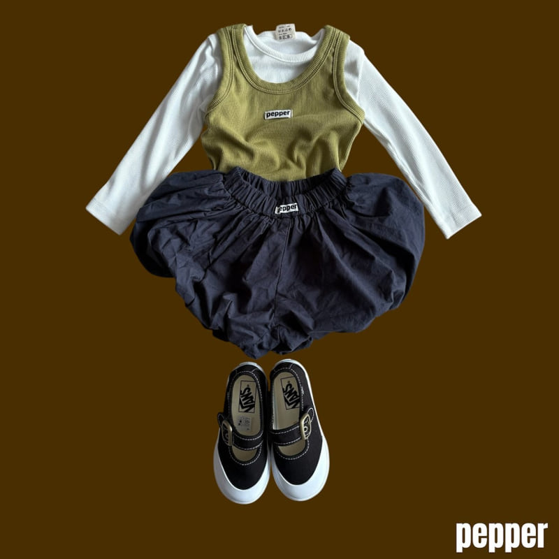 Pepper - Korean Children Fashion - #magicofchildhood - Ribbed Layered Sleeveless Top - 11