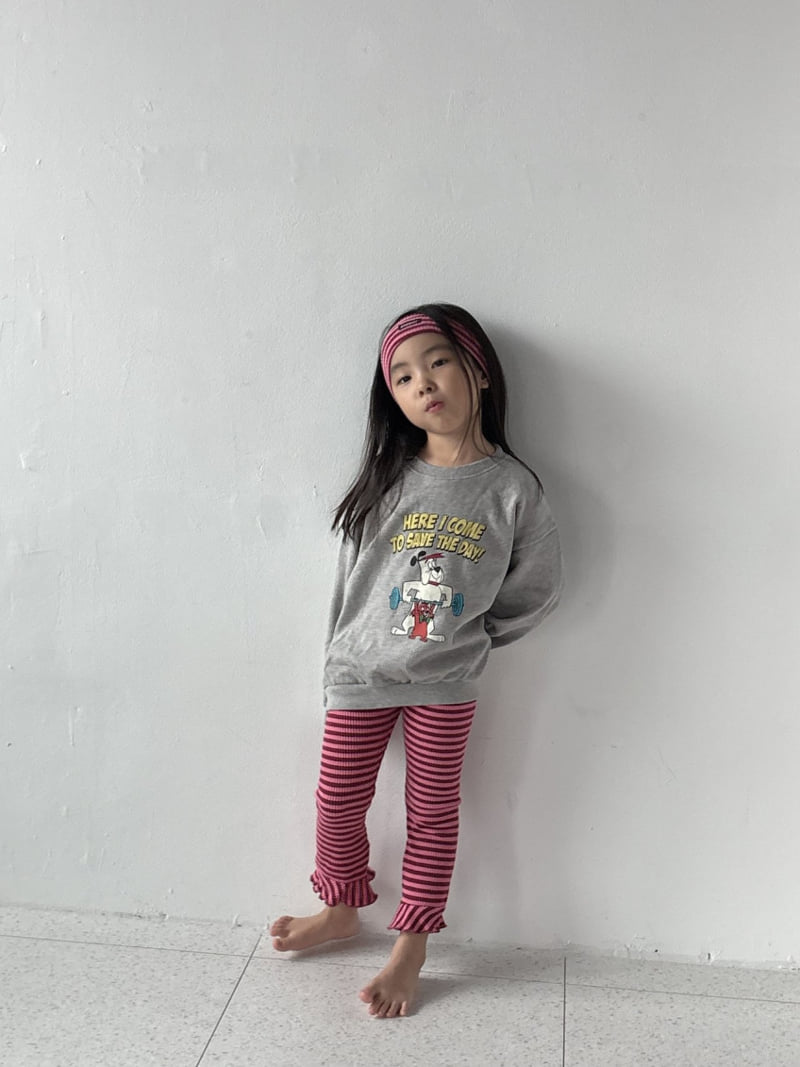 Pepper - Korean Children Fashion - #magicofchildhood - Dumbbell Sweatshirt - 8
