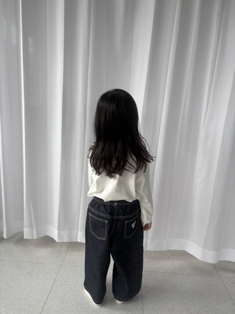 Pepper - Korean Children Fashion - #magicofchildhood - Non-Fade Denim Pants - 2